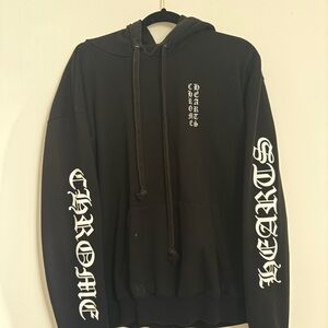 Chrome Hearts Black Hoodie with White Lettering